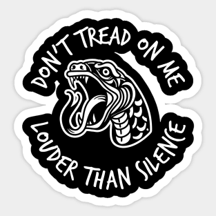 Don't tread on me Sticker